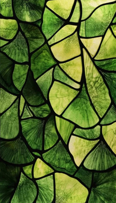 Window Film Stained Glass Films,Frosted Static Cling,Light-transparent Opaque Privacy Sticker,Home Decor,Ginkgo Leaf,Leaves