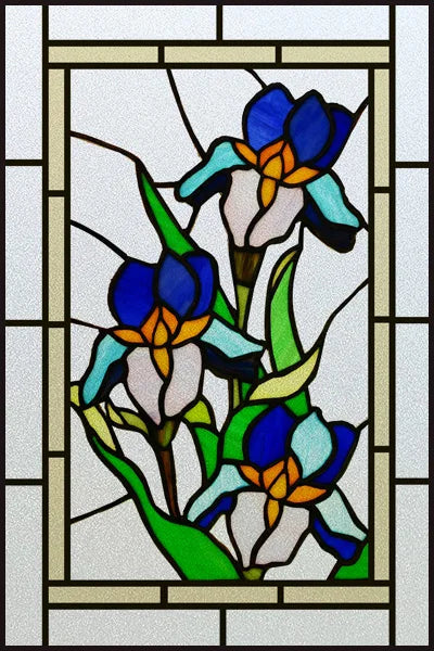 Window Film Frosted Stained Glass Films,Customized Privacy Static Cling,Flower Sun Fruit Fish Cat,Door Sticker,Office Home Decor