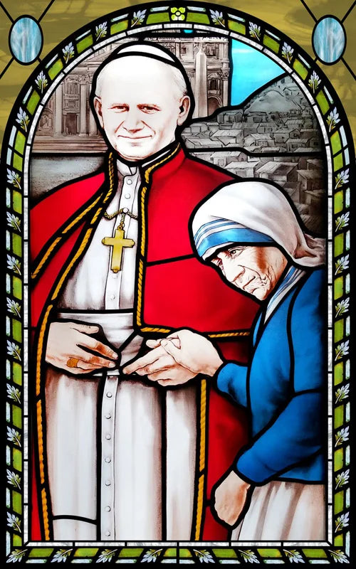 Custom Frosted Stained Glass Window Film, Static Cling ,Church Jesus Christ Blessed Mary Stickers, Window Treatment, Home Decor