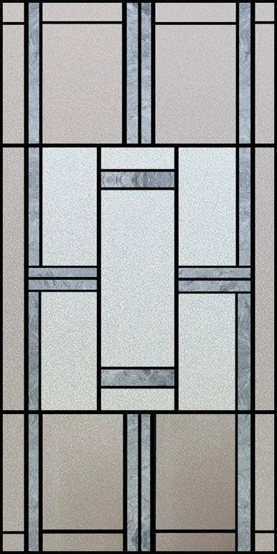 Custom Size Stained Glass Window Film, Frosted Privacy, Static Cling, Retro Matte Sticker, Bathroom Door, Office, Home Decor