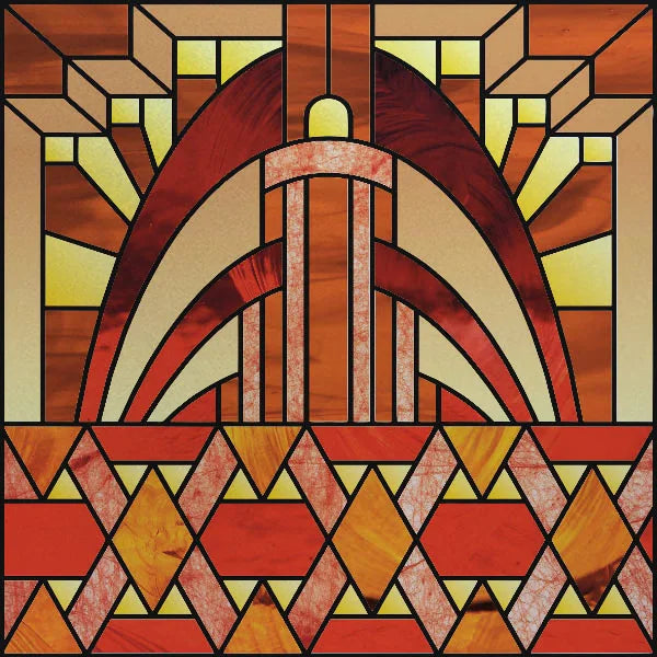 Custom Size Window Film, Stained Glass, Decorative Window Sticker, Privacy Frosted Static Cling, Decal for Glass Door, Office