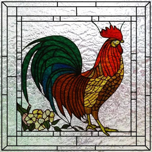 Custom Size 3D Matte Window Film, Stained Glass Decor, Window Sticker, Privacy Frosted Static Cling,Hom Decal, Animal Cat, Bird