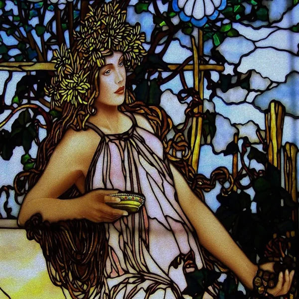 Stained Glass Window Film, Custom Size, Static Cling,Women Jesus Christ Angels Virgin Mary Picture ,Home Decor, Window Treatment