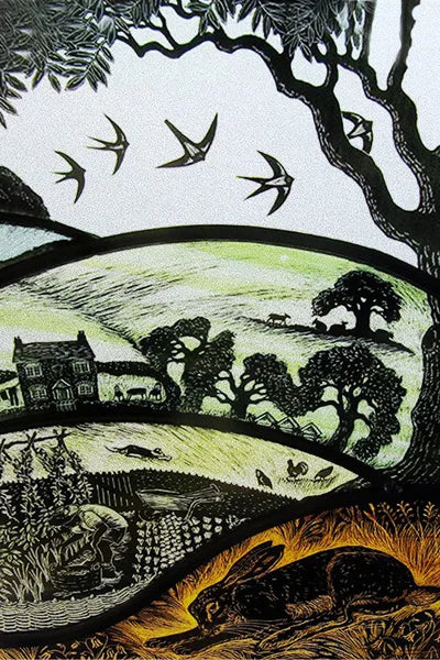 Custom Size Stained Glass Window Film Animal Pattern Rabbit Crow  Bird Fox For Rectangular Shape Glass Office Home Decor