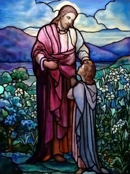 Stained Glass Window Films,Static Cling Frosted Privacy Sticker,Church Jesus Custom Designs,House Worship Home Business Decor