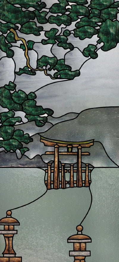 Frosted Stained Glass Window Film, Customized Art Decor Design, Flower Tree, Cat,Static Cling Sticker,Home Decor, Treatment