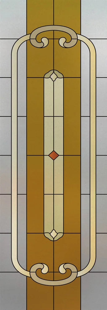 Custom Size Stained Glass Window Film Frosted Privacy Static Cling Geometric Pattern Stickers Shower Kitchen Office Home Decor