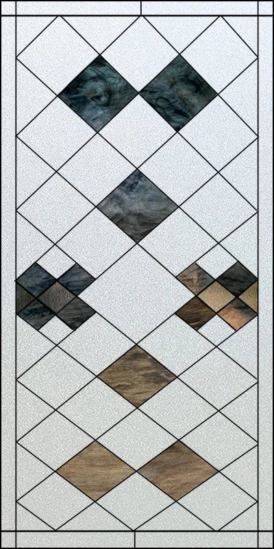 Custom Size Window Film, Stained Glass Stickers, Static Cling, Frosted Privacy, Classic Style, for Window Door, Home Decor