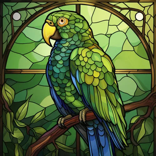 Stained Glass Window Film,Frosted Static Cling,Custom made to fit Window Size or Shape,Kitchen Bathroom Door Decor Peacock birds