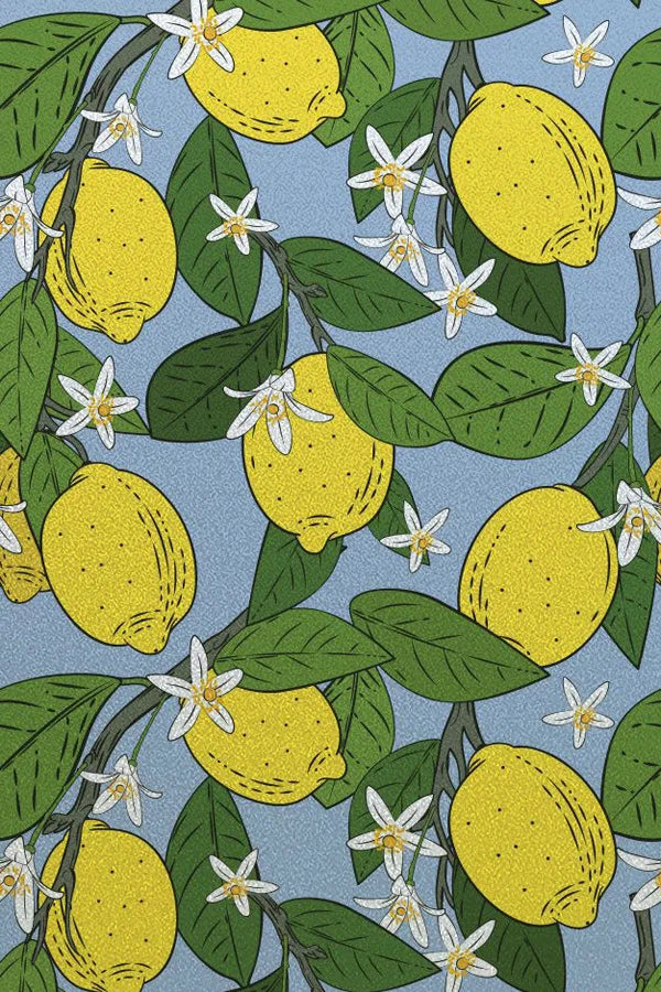 Window Film Frosted Stained Glass Films Customized Privacy Static Cling  For Bathroom Door Sticker Lemon Fruit Tree Flower