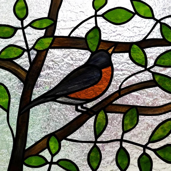 Custom size 3D Matte Window Film Stained Glass Decorative Uv Window Sticker Privacy Frosted Static Cling for Glass,Birds