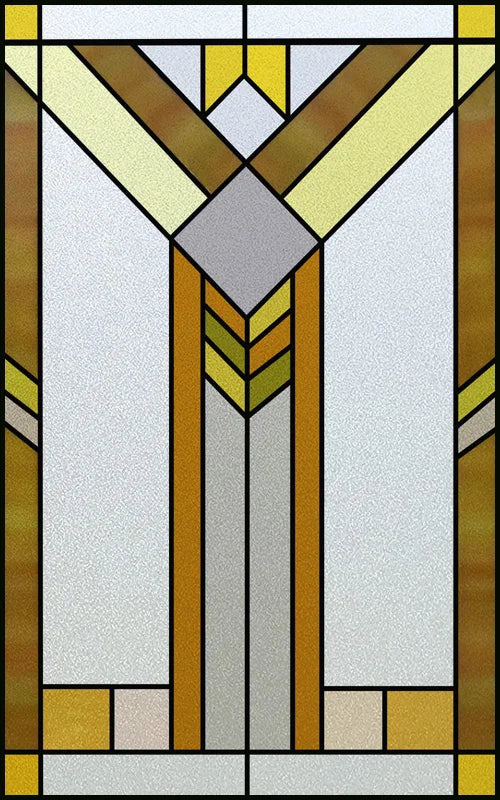 Custom Size Window Film Stained Glass Films Static Cling Frosted Retro Prairie Style Shower Kitchen Balcony Office Home Decor