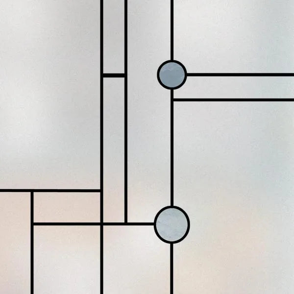 Custom size Window Film Stained Glass Films Square Window Sticker Retro Privacy Frosted Static Cling Home Decor  for Glass Door