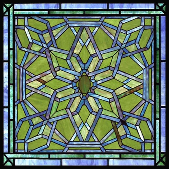 Stained Glass Window Film Frosted Glass Sticker,Custom made to fit any Window Size or Shape,Kitchen Bathroom Door Home Decor