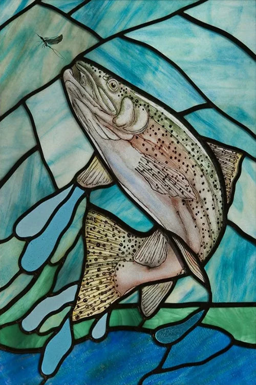 Custom Size Window Stained Glass Films,Fish,Sea World Stickers For Bathroom Bedroom Door Office Home Decor