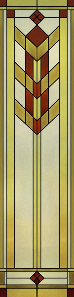 Custom Size Stained Glass Window Film, Frosted Privacy, Static Cling, Retro Matte,Door Sticker, Bathroom, Office, Home Decor