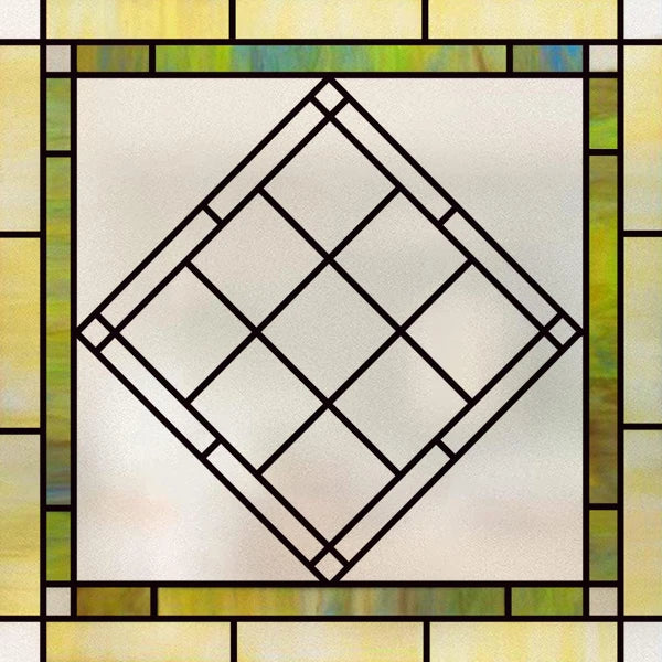 Window Film Frosted Stained Glass Films,Customized Art Design Prairie Static Cling Sticker,Home Decor Foil Window Treatment