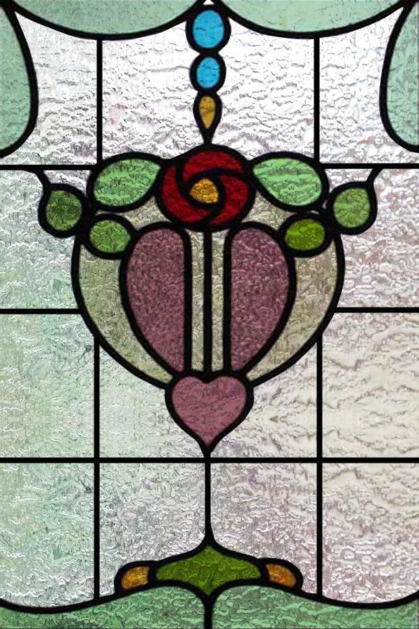 Custom Size 3D Matte Window Film, Stained Glass, Decorative UV Window Sticker, Privacy Frosted Static Cling, Decor for Glass