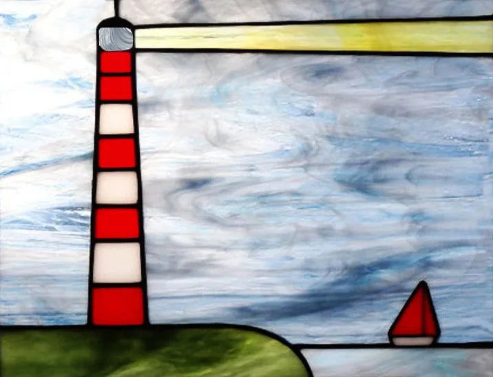 Glass Films Window Sticker Static Cling Frosted Home Decor Private Tint-Film For Door Window Cabinet Wardrobe Lighthouse