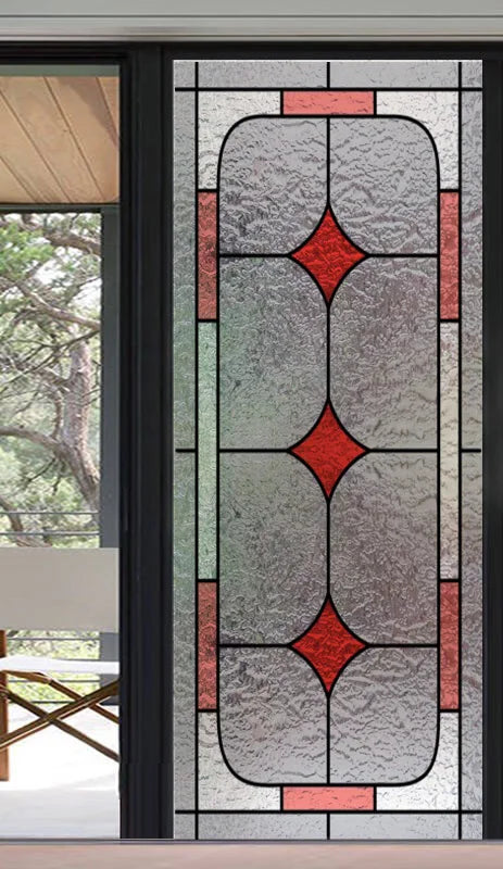 Frosted Stained Glass Window Film, 3D Matte, Static Cling,Privacy, Door Sticker,Customized for Kitchen, Office, Home Decor