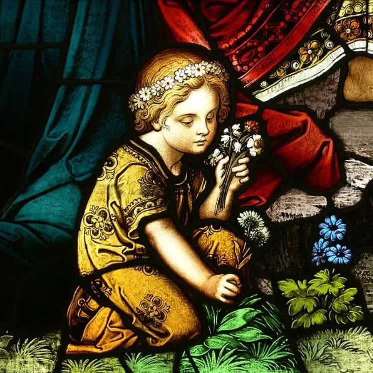 Custom Frosted Stained Glass Window Film,Static Cling Reusable,Jesus Christ Angels Virgin Mary Picture Decor Window Treatment