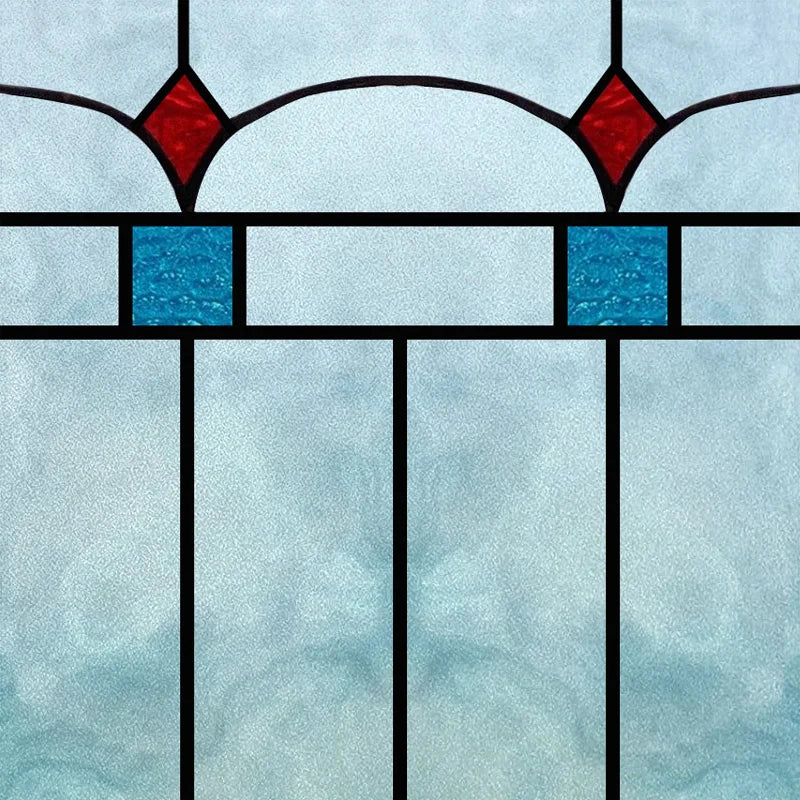 Custom Size Window Film, Stained Glass Sticker, Western Style, Privacy Frosted, Static Cling, Door, Office Home Decal