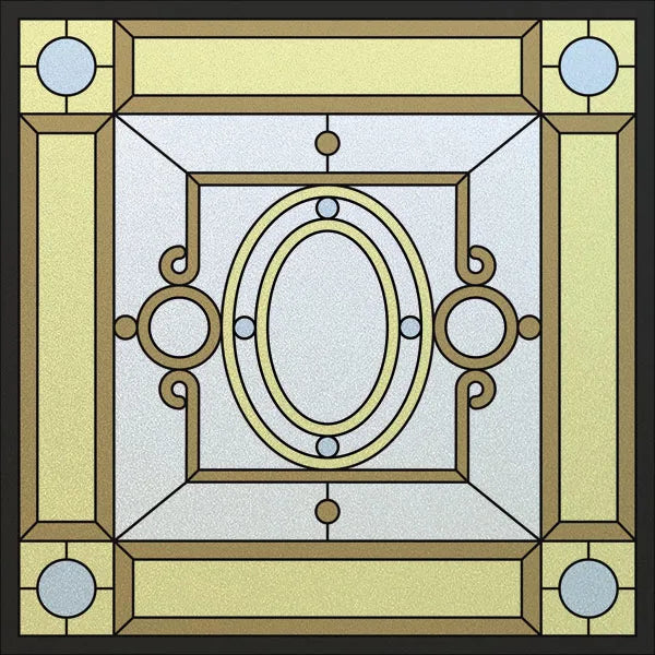 Stained Glass Window Film Frosted Glass Sticker,Custom made to fit any Window Size or Shape, ,Church Static Cling,Home Decor