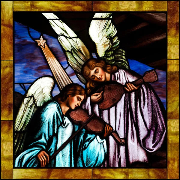 Custom Frosted Stained Glass Window Film, Static Cling ,Church Jesus Mary Angels Picture Stickers, Window Treatment, Home Decor