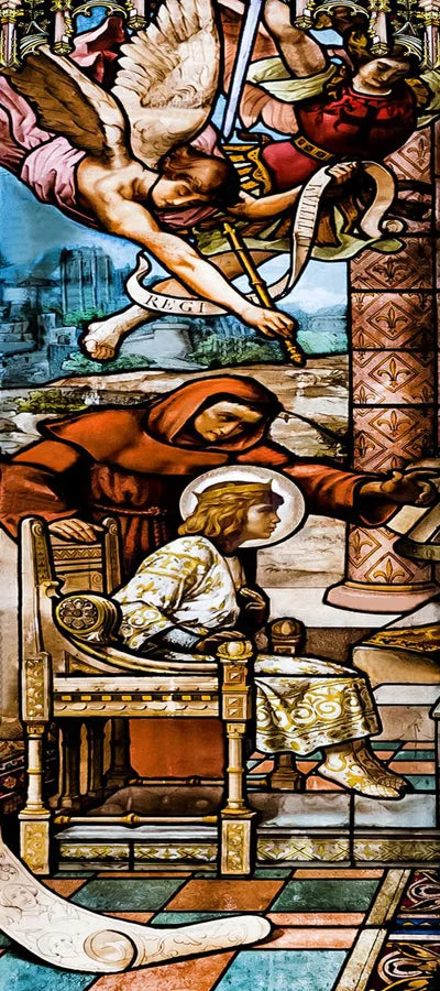 Custom size Window Stained Glass film Door sticker Christian Pictures Wall Stickers Glass decor church Jesus Poster