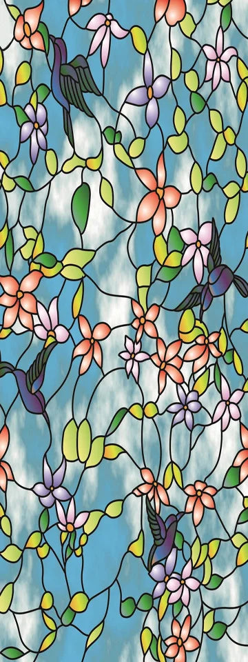 Custom Stained Glass Window Films,Frosted sticker,Privacy Static Cling Church Style For Bathroom Sliding door Home Office