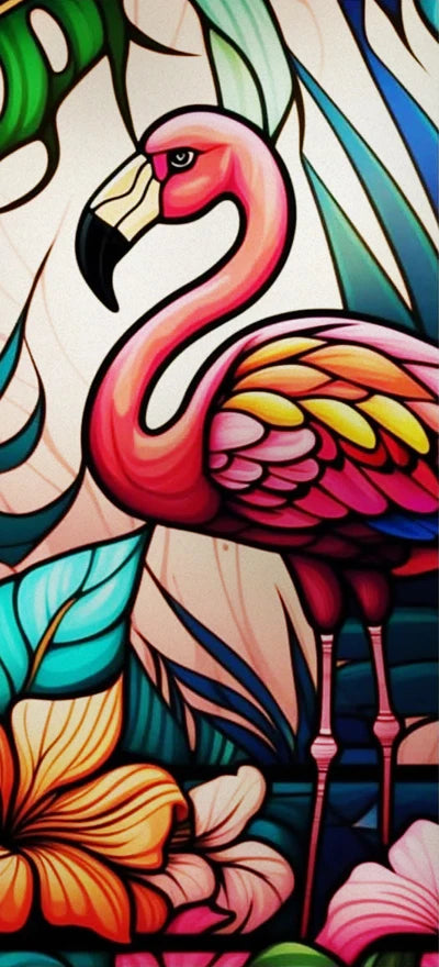 Frosted Stained Glass Window Film, Customized Art Decor Design, Flower Tree, Cat,Static Cling Sticker,Home Decor, Treatment