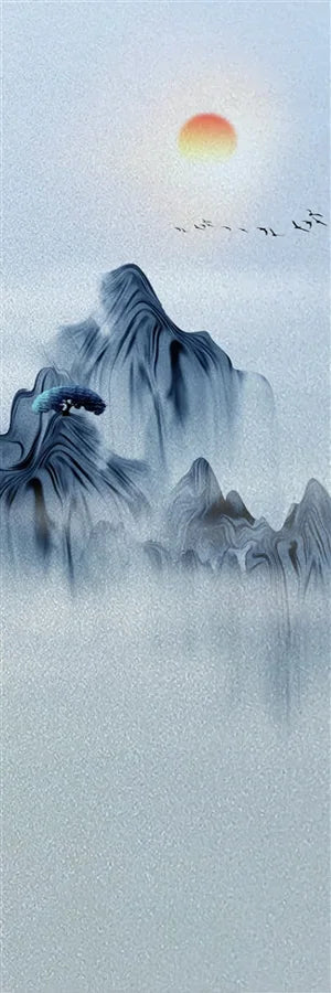 Custom Size Window Glass Films Window Film Static Cling Frosted Tree Mountain Posters For Bathroom Door Kitchen Office Home