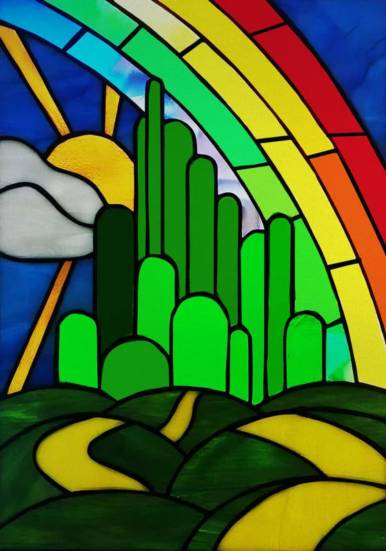 Stained Glass Wndow Film Frosted Glass Sticker Forest Custom Size Castle Cartoon For Kids Room Door Poster Home Decor