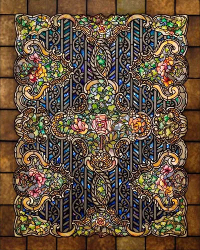 Customized Size Static Cling Frosted Stained Glass Window Films,Sun Catcher Print Photo for Bathroom Privacy Door Home Decor