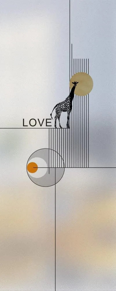 Custom Size Stained Glass Window Film,Frosted Privacy, Static Cling, Door Sticker,Kitchen and Bathroom, Tree Home Decor