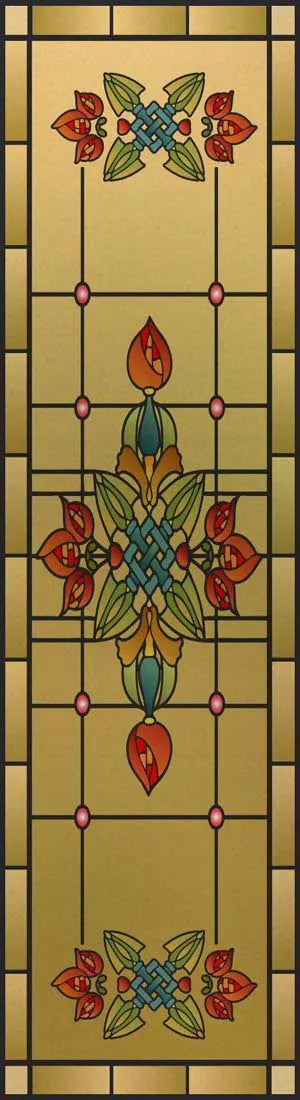 Customized Frosted Stained Glass Window Film, Church Static Cling,Privacy Retro Sticker, for Kitchen, Office, Home Decor