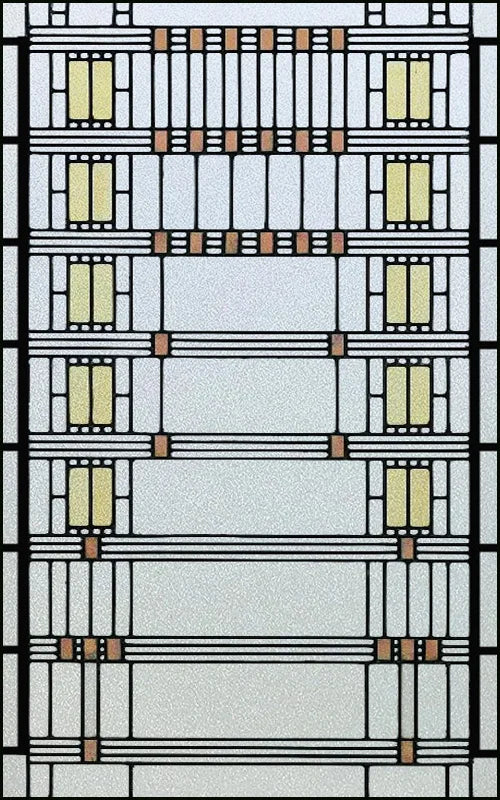 Custom Size Window Film Stained Glass Films Static Cling Frosted Retro Prairie Style Shower Kitchen Balcony Office Home Decor