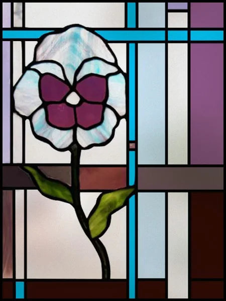 Frosted Stained Glass Window Film, Customized Art Design, Flower Rose, Static Cling Sticker,Home Decor Foil, Treatment