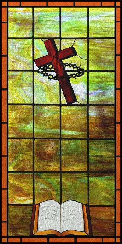 Custom Size Stained Glass Window Film, Frosted Privacy, Static Cling, Retro Matte Sticker, Bathroom Door, Office, Home Decor