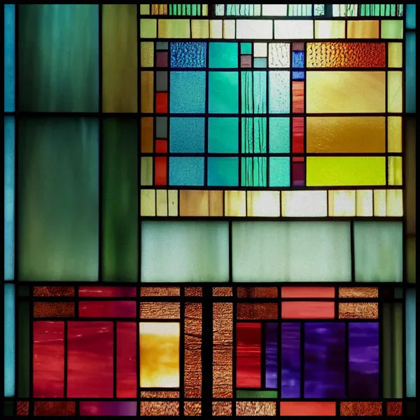 Stained Glass Window Film, Frosted Privacy Static Cling, Retro Stickers for Bathroom, Cabinet, Door, Home Decor, Skylight Covers