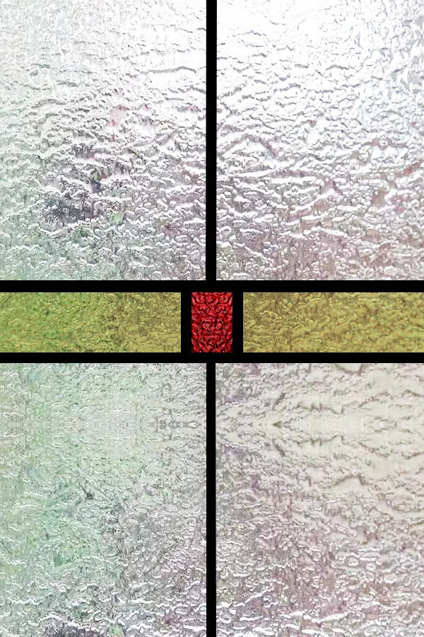 Custom Size 3D Matte Window Film, Stained Glass, Decorative UV Window Sticker, Privacy Frosted Static Cling, Decor for Glass