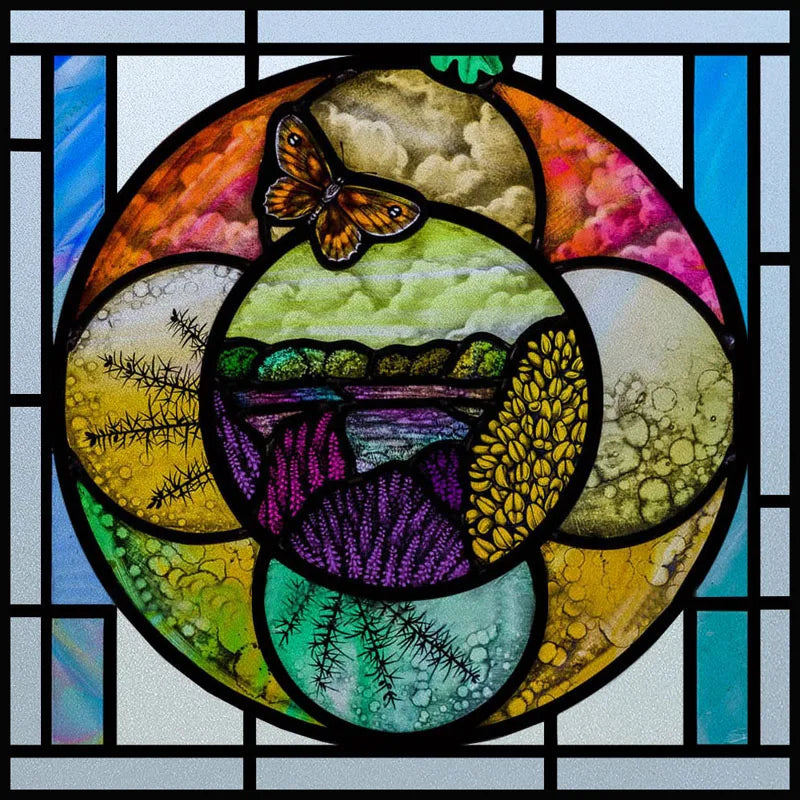 Window Film Frosted Stained Glass Films Static Cling Privacy Films Door Sticker Butterfly Kitchen Office Home Decor Customized