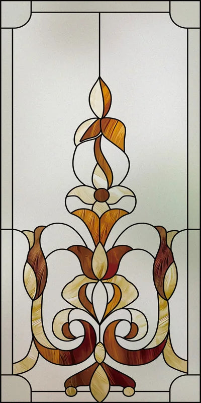 Window Film Frosted Stained Glass Films Church Static Cling Privacy Films Door Sticker Kitchen Office Home Decor Customized