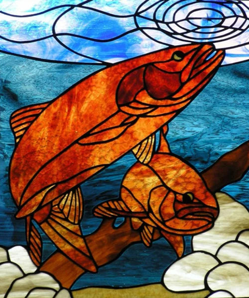 Custom size Glass Films Stained Glass Stickers Static Cling Frosted Privacy PVC Print Flower,Cat,Fish For Window Door Home Decor