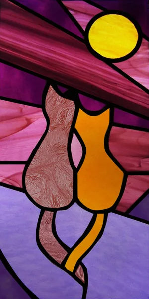 Custom Size Window Film, Stained Glass Stickers, Static Cling, Frosted Privacy Print, Sun,Sailboat,for Window Door, Home Decor