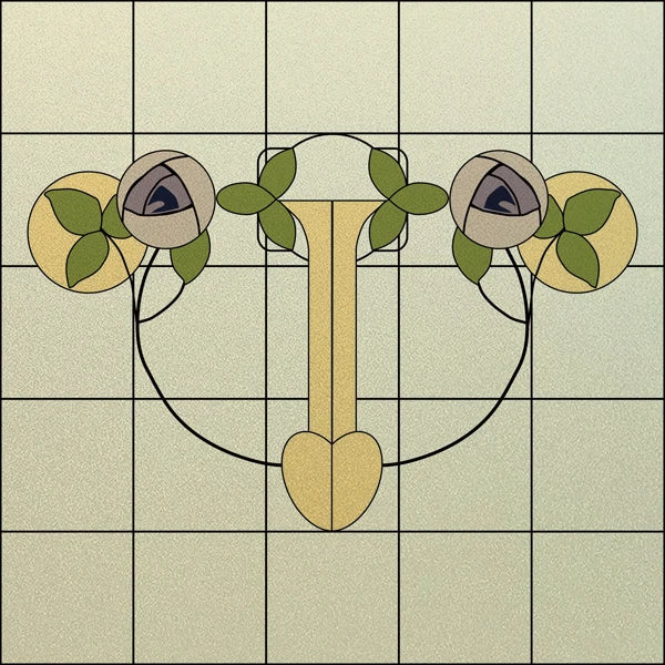 Stained Glass Window Film Frosted Glass Sticker,Custom made to fit any Window Size or Shape, ,Church Static Cling,Home Decor