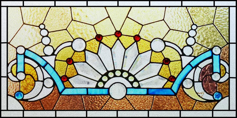 Window Film Stained Glass Stickers,Custom size Static Cling Frosted Privacy,Bird Tree Print For Transom Window Glass Home Decor