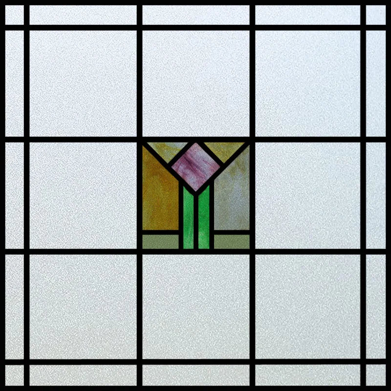 Custom Size Window Film, Stained Glass Sticker, Western Style, Privacy Frosted, Static Cling, Door, Office Home Decal