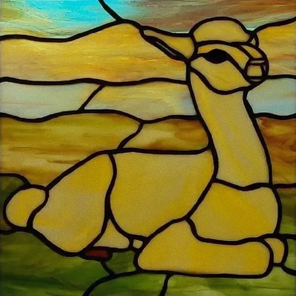 Custom Size Stained Glass Window Film Opaque Frosted Privacy Protection Removable Static Cling Home-Decor Animal Window Covering