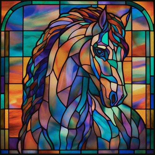 Custom size Window Film Stained Glass Films Frosted Privacy Static Cling Retro Dog Tiger Cat Sticker Bathroom Skylight Decor